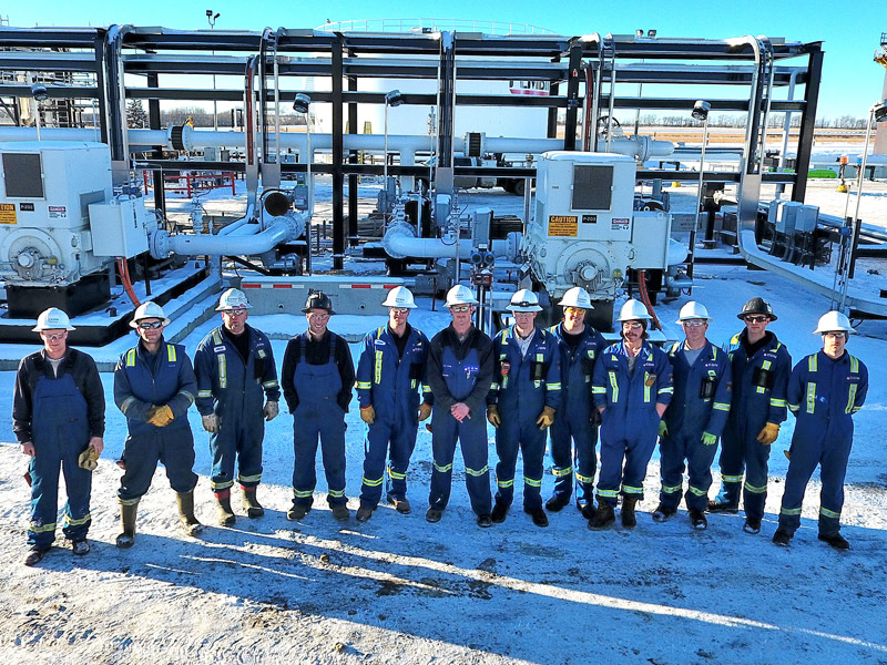 Group photo of Halfway River CDN Controls employees