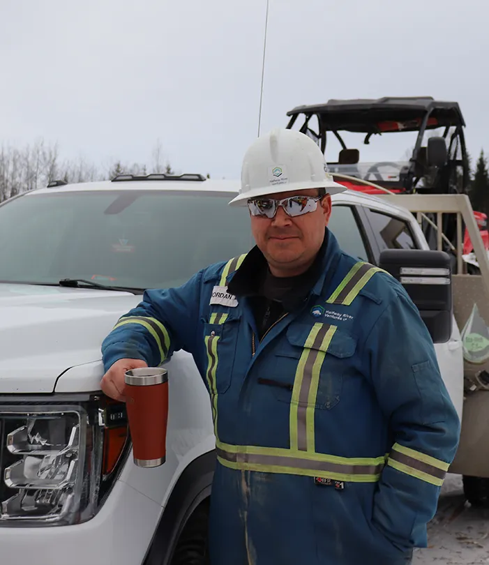 Man in coveralls