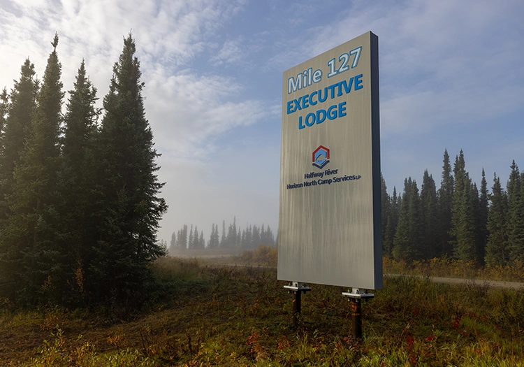 Mike 127 Executive Lodge sign