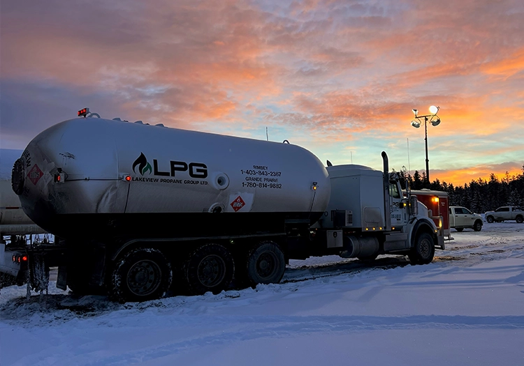 LPG Tanker truck